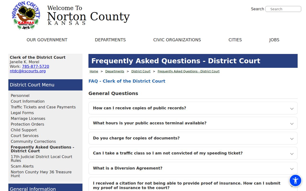 Smith County court calendar clerk and terminal guidance