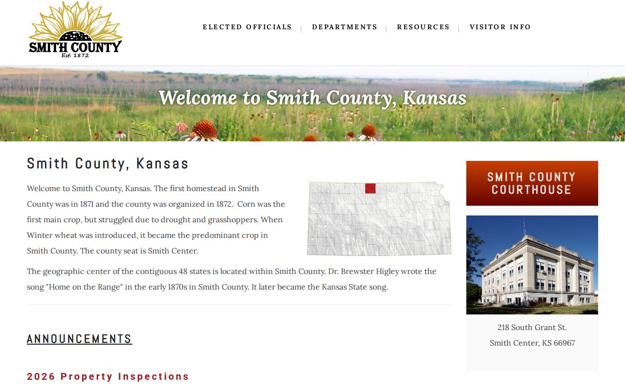 Smith County court docket courthouse source page